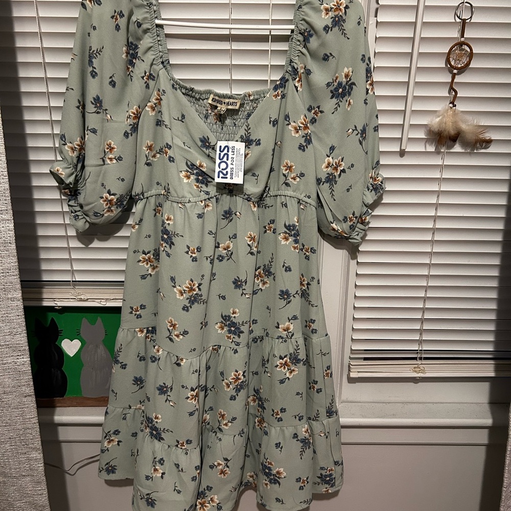 Inspired Hearts Sage Floral Top